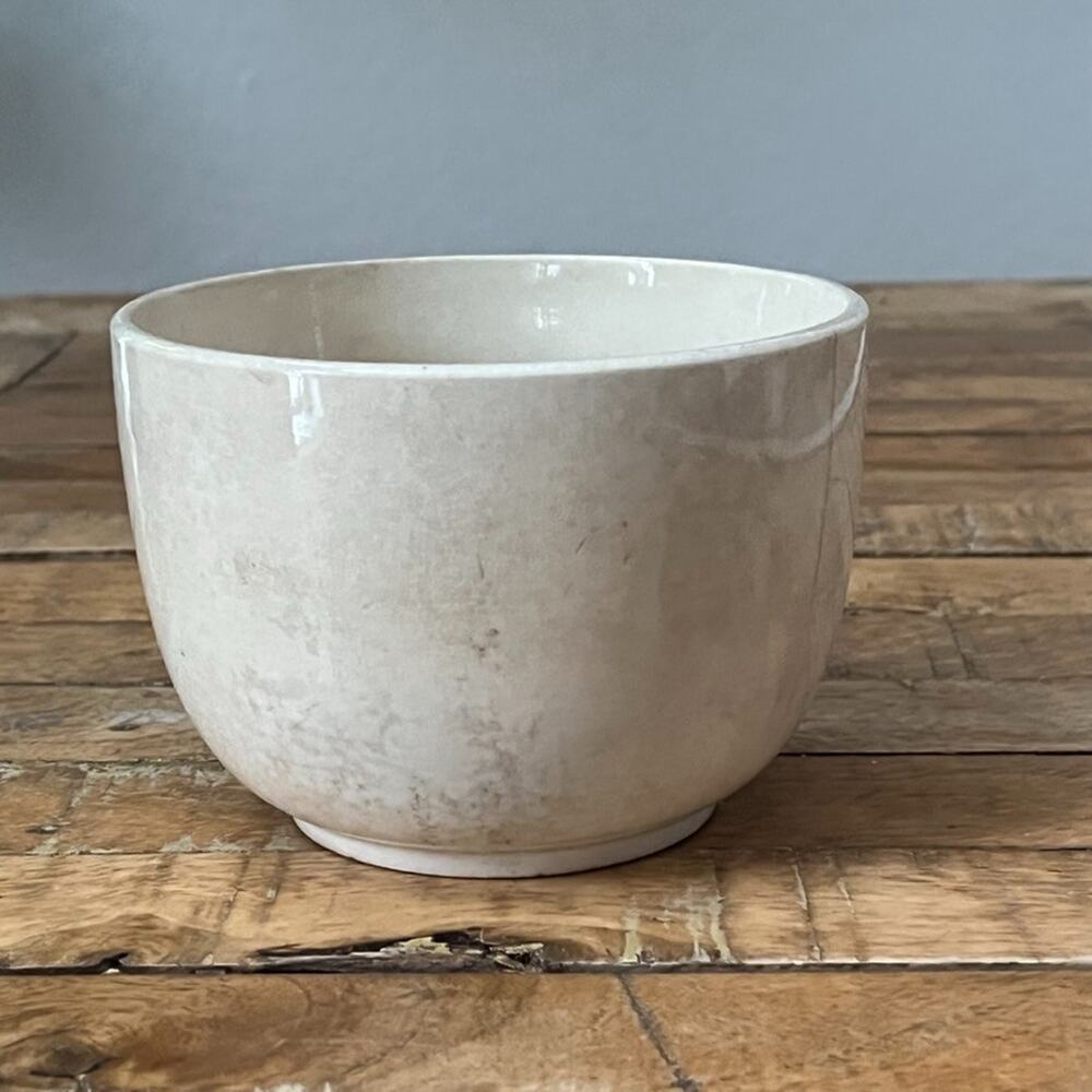 Antique English Ironstone China Waste Bowl 3.75" Farmhouse Style